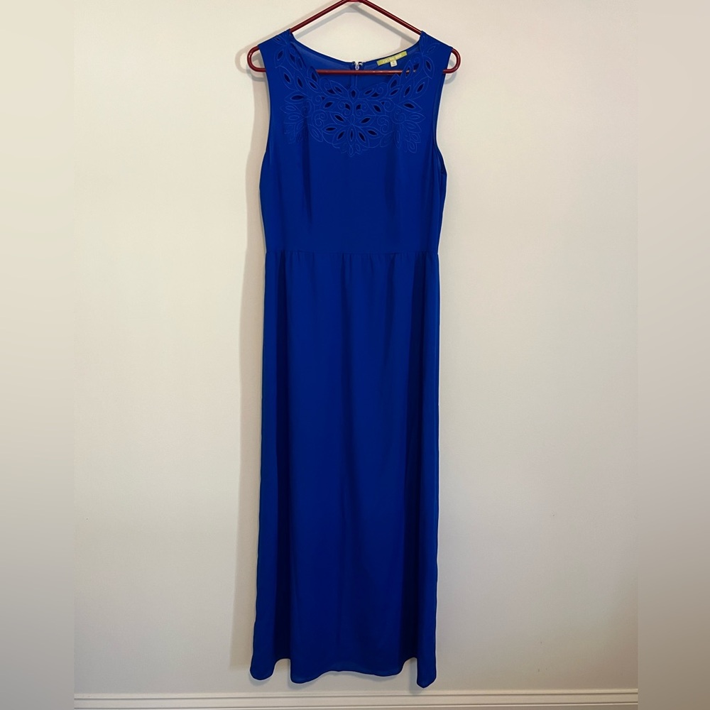Gianni Bini Size Medium Blue Sleeveless Maxi Dress
